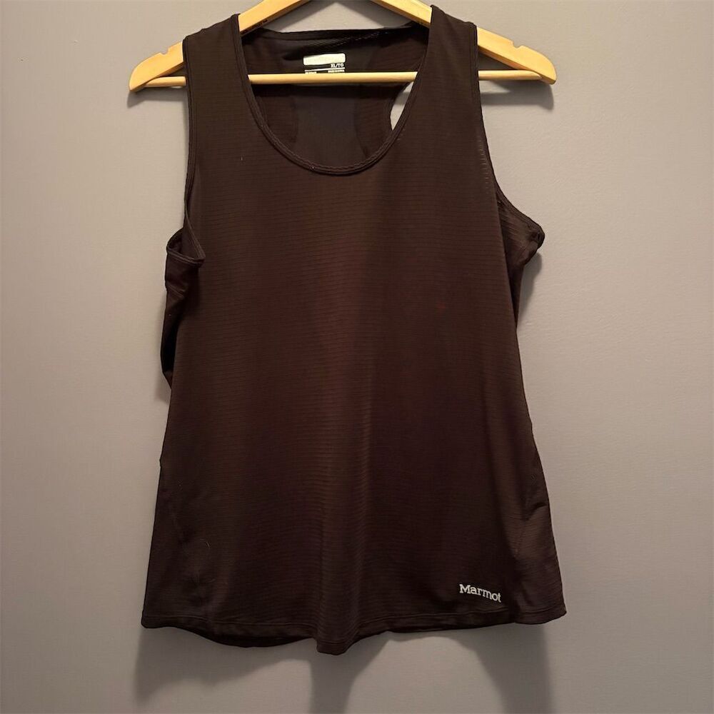 Marmot Women's XL Black Sleeveless Scoop Neck Tank Top Casual